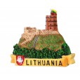 Magnetas Lithuania su Gedimino pilies bokštu ir herbu